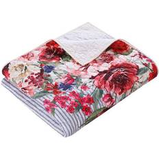 Barefoot Bungalow Lexi Quilted Blankets Blue, Green, White, Pink