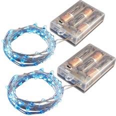 Led mini string lights LumaBase Battery Operated Mini String Fairy Light