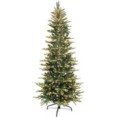 Puleo International 7-ft. Pre-Lit Slim Aspen Fir Christmas Tree