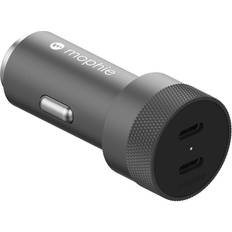 Mophie Dual 40W USB-C + USB-C PD Car Charger