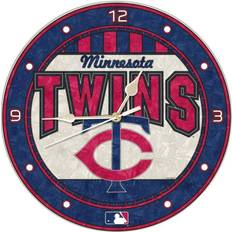 The Memory Company MLB -12 Novelty Twins Art Team Wall Clock