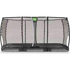 Trampoliner Exit Toys Trampolin Nedgravelig Allure Premium 244x427cm Sort Inkl. Sikkerhedsnet