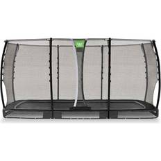 Trampoliner Exit Toys Trampolin Nedgravelig Allure Classic 244x427cm Sort Inkl. Sikkerhedsnet