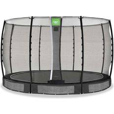 Trampoliner Exit Toys Trampolin Nedgravelig Allure Classic 366cm Sort Inkl. Sikkerhedsnet