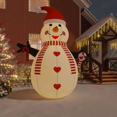 Decoraciones de Fiesta vidaXL (460 cm) Inflatable Snowman with LEDs 460 cm Decoration Inflatable Toy Figure