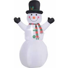 Homcom 6.5ft Inflatable Snowman Xmas Airblown Holiday Decoration