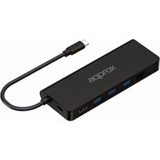 Lectores de Tarjetas de Memoria Adaptador Approx Usb C 8 En 1