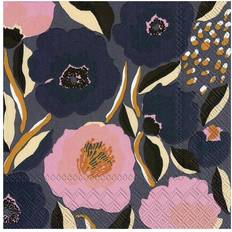 Rosa Servilletas de Tela Marimekko Rosarium 33x33 cm Set 20 Azul Servilleta de Tela Rosa, Azul