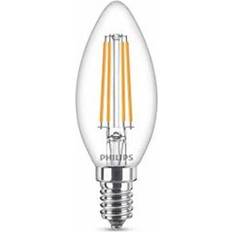 Led e14 60w dæmpbar Philips LEDClassic Filament 60W kerte E14 varm hvid klar ikke dæmpbar 1 stk 8718699648763