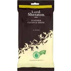 Återfuktande Intimservetter Lord Sheraton Leather Clean and Shine Wipes, 24 Wipes