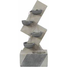 Outdoor Polyresin Four Bowls Fountain