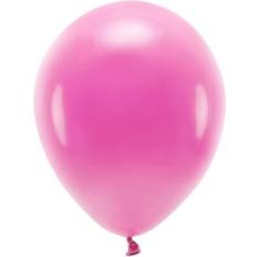 Ensfarvet Latexballoner PartyDeco Latex Balloons pink 10-pack