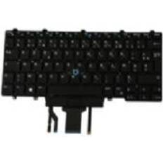 Tastatur baggrundsbelyst Dell W93F7, Tastatur, Fransk, Baggrundsbelyst