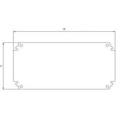 Uitnodigingsenveloppen uitverkoop Eldon Mounting plate 200x200