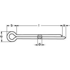 Lemvigh-Müller 8,0X100 FZB split DIN 94 100pcs