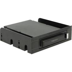 Boîtiers Externes DeLock 3.5" 5.25"Mobile Rack for 2.5"SATA hard drives and SSDs Rack de stockage mobile 2.5" noir