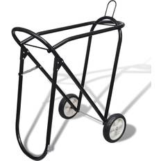 vidaXL Supporto Metallo Per Sella Con Ruote