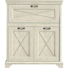 Trainingsbank-Sets Forte Kashmir Barkommode mit 2 Türen und 1 Klappe Holzwerkstoff Pinie weiß 123 x 143,3 x 48,2 cm