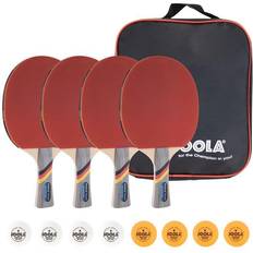 Raquetas de Tenis de Mesa Joola Team School 4 Palas Y 8 Pelotas + Bolsa 54825