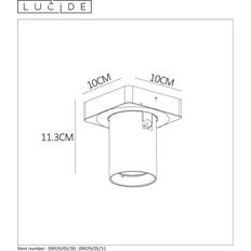 E Spotlights Lucide LED Opbouw Spot 10 x 10 x 11.3 cm Wit