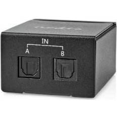 Analoog-naar-Digitaal Converter (ADC) D/A Converters (DAC) Nedis Digitale Audio Switch ASWI2512BK