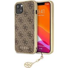 Guess GUHCP13LGF4GBR iPhone 13 Pro 13 6,1 brązowy/brown hardcase 4G Charms Collection