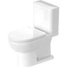 Duravit Water Toilets Duravit DuraStyle Basic D4060400 1.28 GPF Floor Mount Two Piece Elongated Toilet with No Seat in