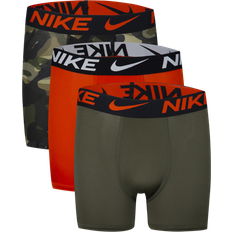 Nike Big Kid's Micro Print Boxer Brief 3-pack - Camo Green (9N0845-650)