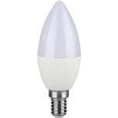 Samsung 40w V-TAC 259 LED (RGB)-lamp Energiklasse F (A G) E14 Lysform 4.5 W = 40 W Naturlig hvid (Ø x L) 37 mm x 100 mm 1 stk