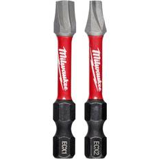 Power Tool Accessories Milwaukee SHOCKWAVE 2-Piece 2 in. Impact ECX Combo Kit