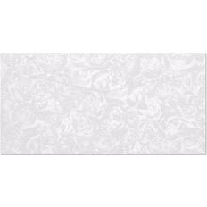 Argo Kuvert 110 x 220 mm Vit med Silvriga Rosor 10 st 120 g
