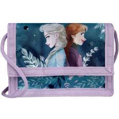 Marvel Plånbok Wallet 14x10cm Disney Frost Frozen Blå/lila Med Snör