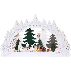 Ljusstake forest friends Star Trading Forest Friends Multicolor Adventsljusstake 45cm