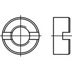 Toolcraft TO-6855336 Låsmuttrar M4 DIN 546 stål 1000 st