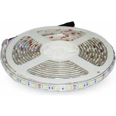 Led strip kold hvid 5 m V-TAC 4,8W/m stænktæt LED bånd