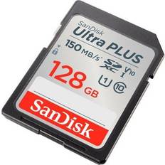 Memory Cards & USB Flash Drives SanDisk Ultra PLUS 128GB SDXC UHS-I Memory Card
