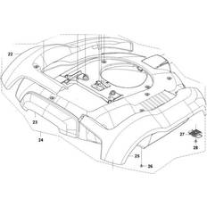 Inderdøre på tilbud Husqvarna Krop R160 5100967-04 Inderdør (x)