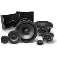 3 way component speakers Alpine Status Hi-Res 6.5" 3-Way Slim-Fit