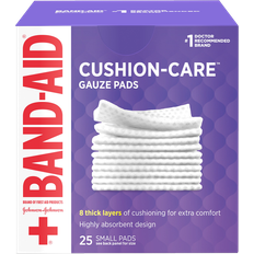 First Aid Band-Aid Cushion Care Gauze Pads, Small, 2 X 2 2 Inch