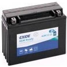 12v 23 a Exide AGM12-23 Bike AGM buntband 12 V 21 AH 350 A, svart