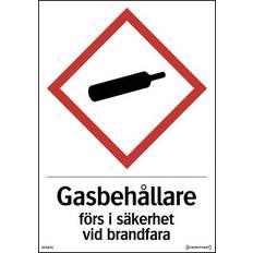 Alarm skilt Systemtext Skilt Gasbeholdere Til Lager