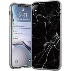 Wozinsky Marble iPhone 12 & 12 Pro Skal Svart