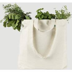 Naturfarvet Muleposer Økologisk Bomuld Shopper - Hvid