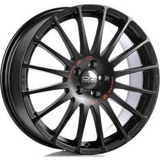 OZ Superturismo GT Matt Black Red Lettering 6.5x15 4/100 ET43 B68