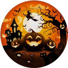 Fiestas Guirca Paptallerkener Halloweengræskar 6-pak