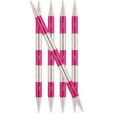 Knitpro SmartStix Aluminium Strømpepinde 14cm Pink