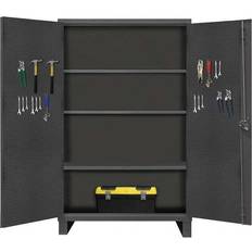 DIY Accessories Durham Pegboard Storage Cabinet: 60-3/16" Wide, 30-1/16" Deep, 78" High 3 Shelf Part #HDCP306078-3S95