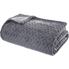 Couvertures Atmosphera Plaid Winter Rhombus Blankets Grey (180x130cm)