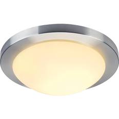 SLV Melan White/Silver Ceiling Flush Light 32cm