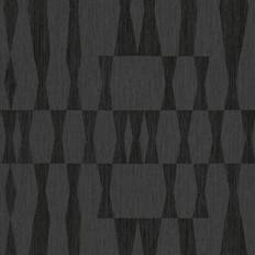 Tempaper 28 sq ft Grasscloth Geo Carbon Peel and Stick Wallpaper